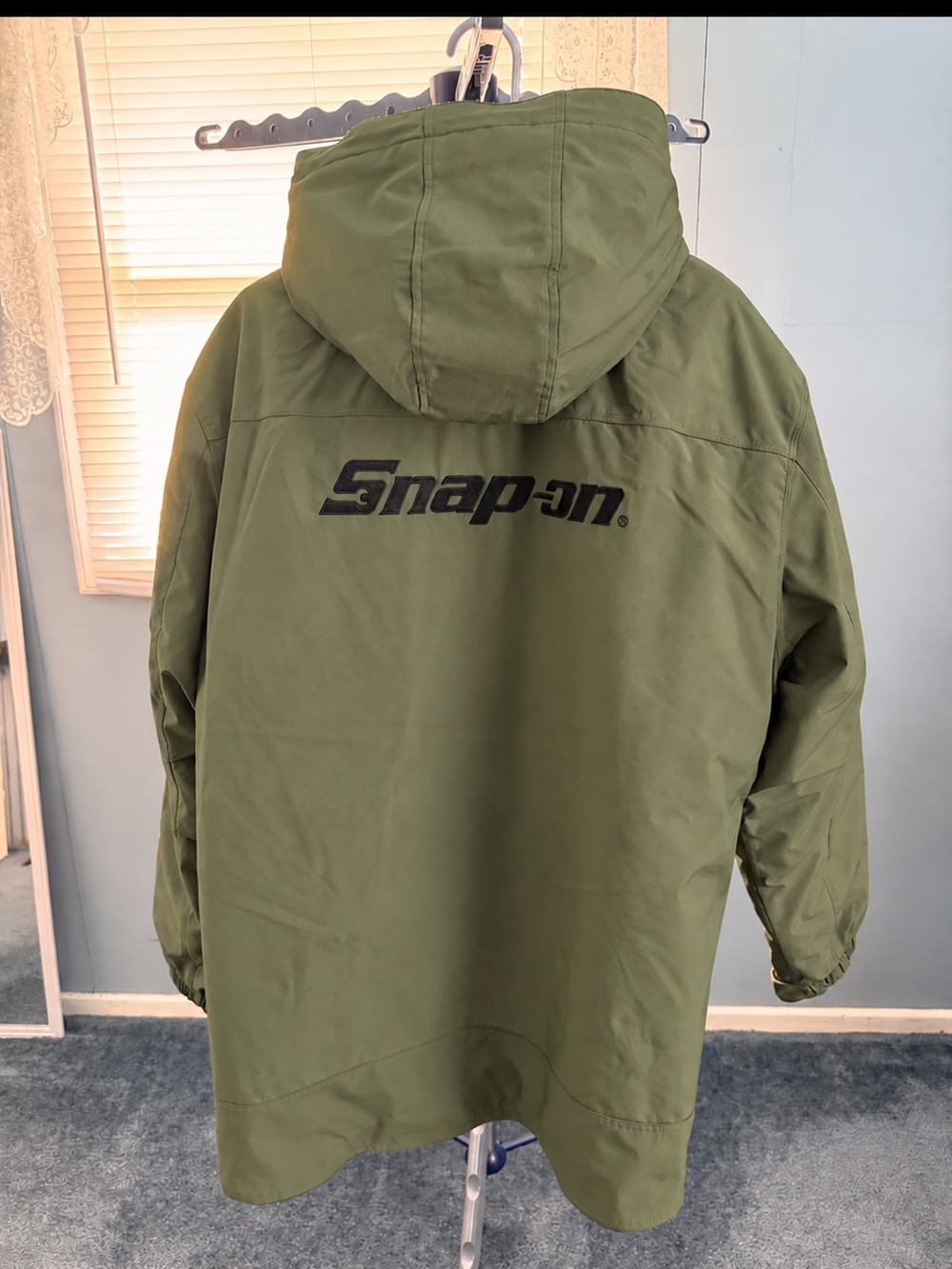 Snap On Olive Green Hooded Coat Size 3XL